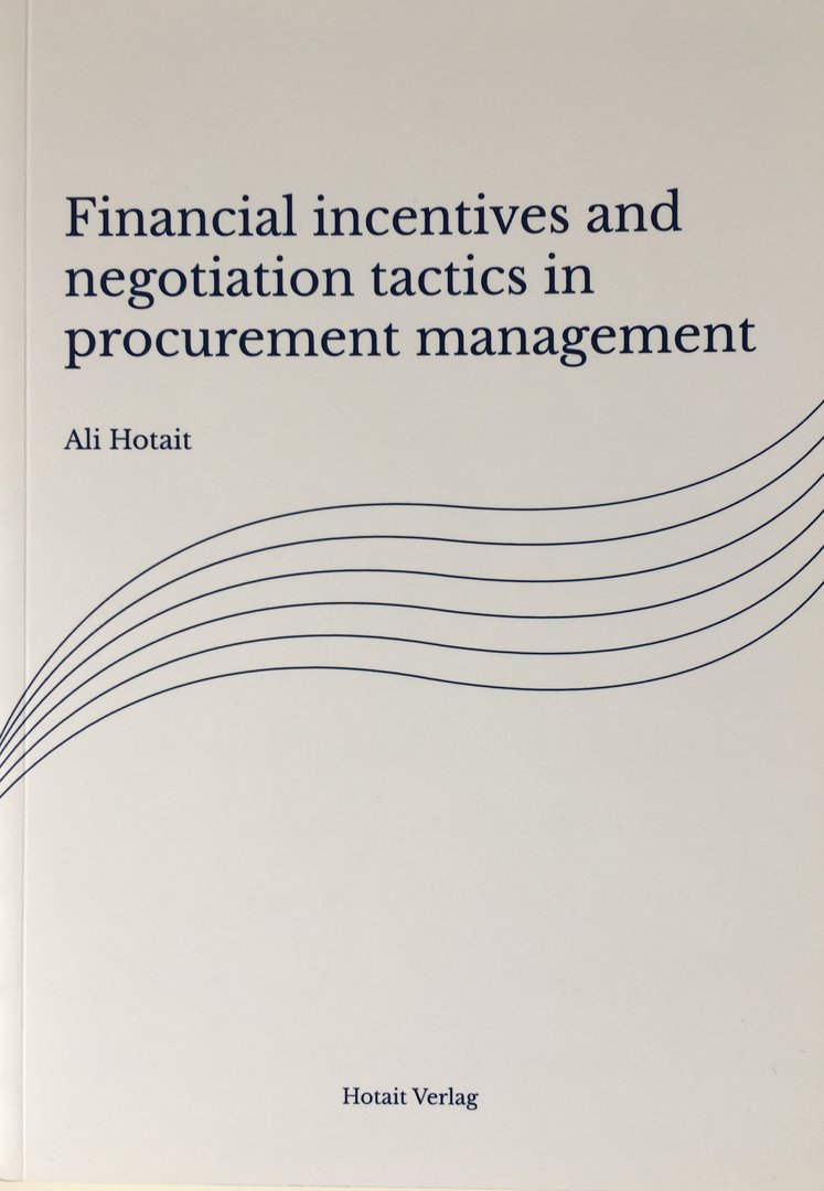 Financial intencives and negotiation tactics in procurement management